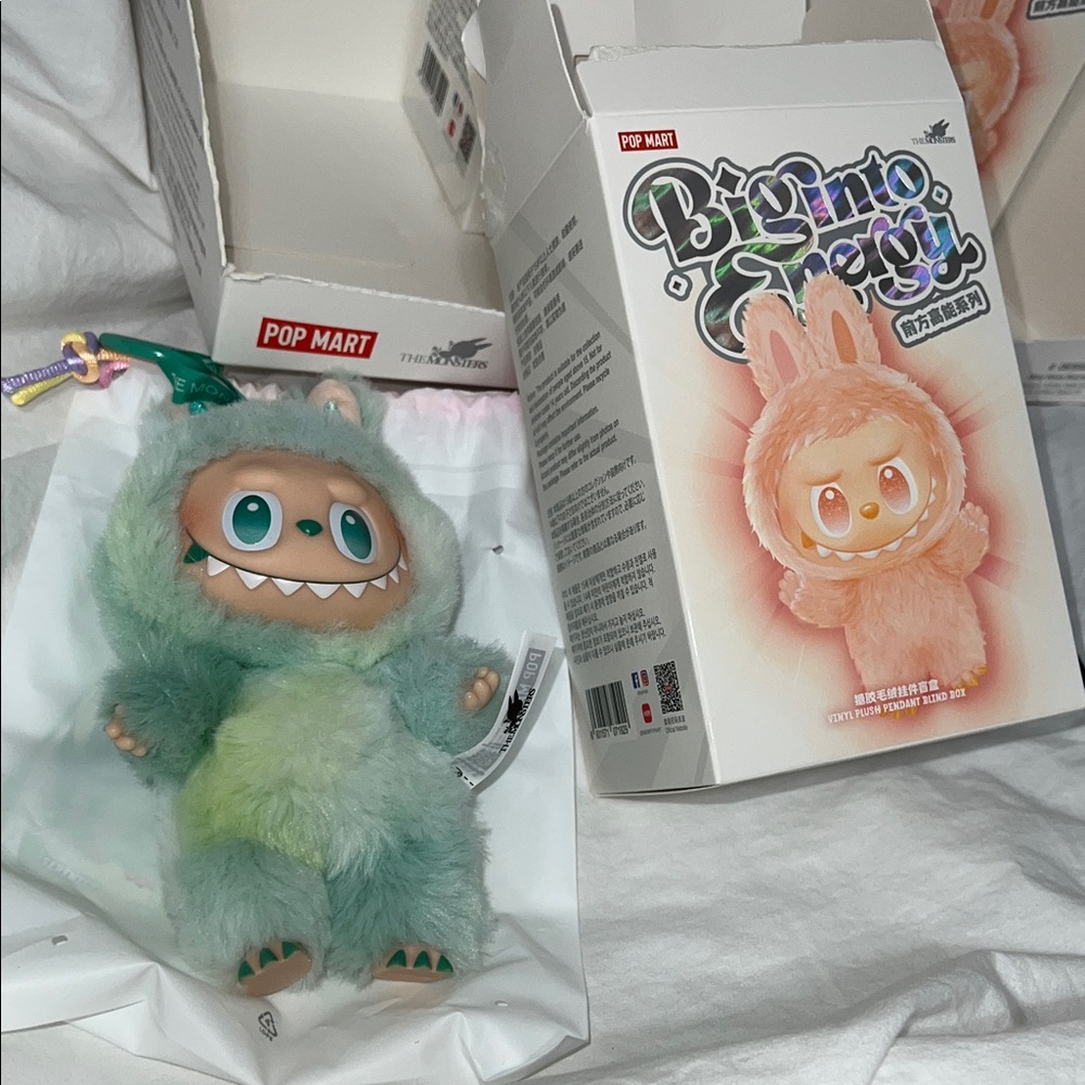 Big into Energy Serenity Labubu Monster Green